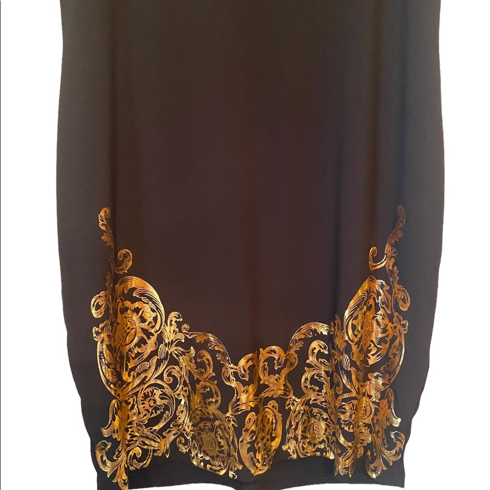 Fashion Nova Lusting Over You Baroque Black and Gold Party Dress - Picture 8 of 16
